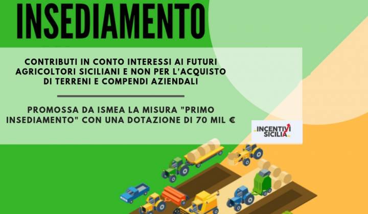 Immagine articolo: 35 mil €  ai futuri agricoltori siciliani e del Sud per acquistare terreni e compendi aziendali