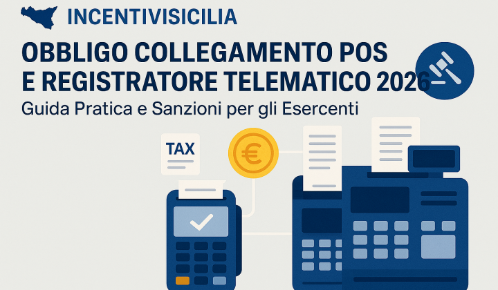 Immagine articolo: Obbligo Collegamento POS e Registratore Telematico 2026: Guida Pratica e Sanzioni per gli Esercenti Siciliani
