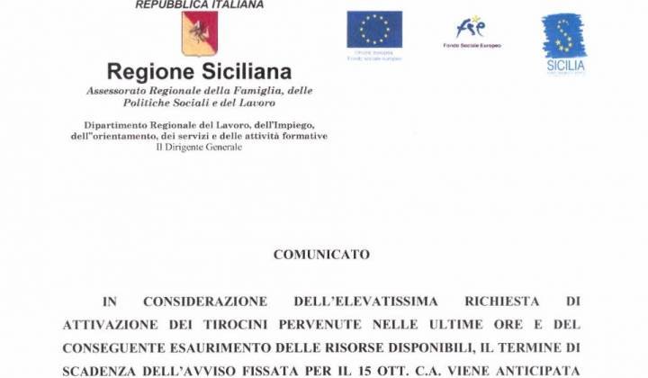 Immagine articolo: Ultimi 2 giorni per inviare le richieste di tirocinio con Garanzia Giovani
